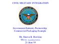 CIVIL MILITARY INTEGRATION PowerPoint PPT Presentation