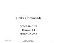 UNIX Commands