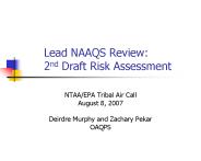 Lead NAAQS Review: 2nd Draft Risk Assessment