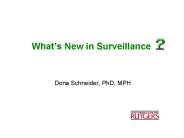 Whats New in Surveillance