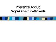 Inference About Regression Coefficients