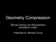 Geometry Compression