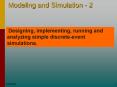 Discrete Event Simulation Ch. 1 PowerPoint PPT Presentation