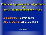 Ion Mandoiu Georgia Tech