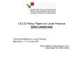 UCLG Policy Paper on Local Finance DISCUSSIONS PowerPoint PPT Presentation