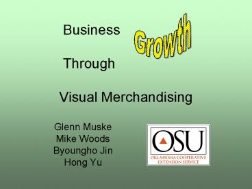 Business Through Visual Merchandising