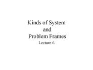 Kinds of System and Problem Frames