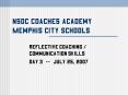 NSDC Coaches Academy Memphis City Schools PowerPoint PPT Presentation