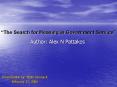 The Search for Meaning in Government Service PowerPoint PPT Presentation