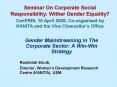 Gender Mainstreaming In The Corporate Sector: A WinWin Strategy PowerPoint PPT Presentation