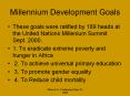 Millennium Development Goals PowerPoint PPT Presentation