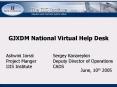 GJXDM National Virtual Help Desk PowerPoint PPT Presentation