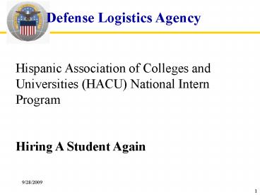 Defense Logistics Agency