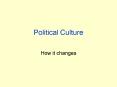 Political Culture PowerPoint PPT Presentation