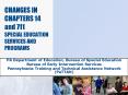 CHANGES IN CHAPTERS 14 and 711 SPECIAL EDUCATION SERVICES AND PROGRAMS PowerPoint PPT Presentation