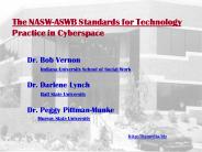 The NASWASWB Standards for Technology Practice in Cyberspace