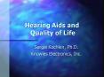 Hearing Aids and Quality of Life PowerPoint PPT Presentation