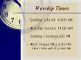 Worship Times PowerPoint PPT Presentation