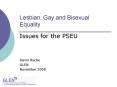 Lesbian, Gay and Bisexual Equality PowerPoint PPT Presentation