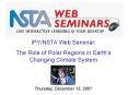IPY/NSTA Web Seminar: PowerPoint PPT Presentation