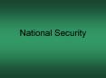 National Security PowerPoint PPT Presentation