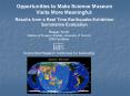 Opportunities to Make Science Museum Visits More Meaningful: PowerPoint PPT Presentation