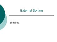 External Sorting