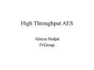 High Throughput AES
