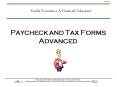 Paycheck and Tax Forms Advanced PowerPoint PPT Presentation