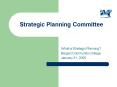 Strategic Planning Committee PowerPoint PPT Presentation