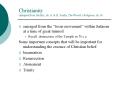 Christianity adapted from Molloy, ch. 8, PowerPoint PPT Presentation