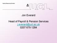 Jon Everard Head of Payroll