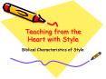 Teaching from the Heart with Style PowerPoint PPT Presentation