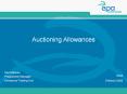 Auctioning Allowances PowerPoint PPT Presentation