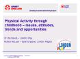 Physical Activity through childhood issues, attitudes, trends and opportunities PowerPoint PPT Presentation