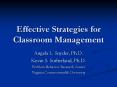 Effective Strategies for Classroom Management PowerPoint PPT Presentation