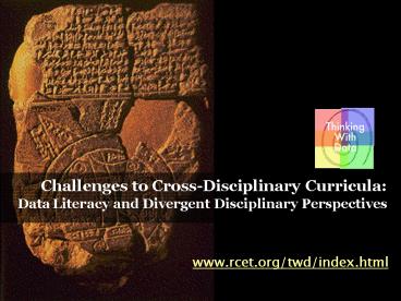 Thinking with Data: the Context