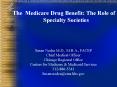 The Medicare Drug Benefit: The Role of Specialty Societies PowerPoint PPT Presentation