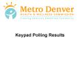 Keypad Polling Results PowerPoint PPT Presentation