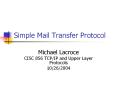 Simple Mail Transfer Protocol PowerPoint PPT Presentation