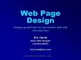 Web Page Design PowerPoint PPT Presentation