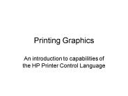 Printing Graphics