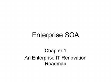 Enterprise SOA