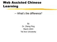 Web Assisted Chinese Learning