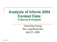 Analysis of Infovis 2004 Contest Data: A Survey