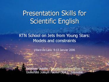 Presentation Skills for