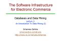 The Software Infrastructure for Electronic Commerce PowerPoint PPT Presentation