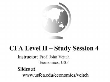 CFA Level II Study Session 4