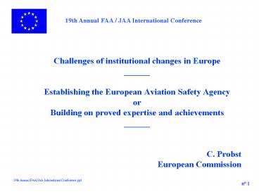 Challenges of institutional changes in Europe