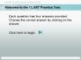 Welcome to the CLAST Practice Test. PowerPoint PPT Presentation